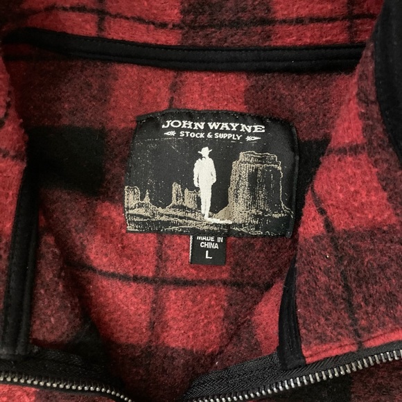 John Wayne stock and supply quarter zip sz Lrg - Picture 4 of 4
